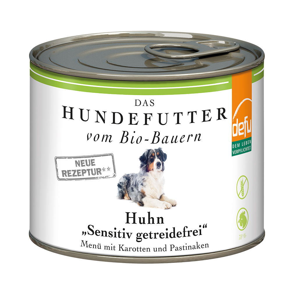 Defu Hund Huhn "Sensitiv getreidefrei" – Nassfutter