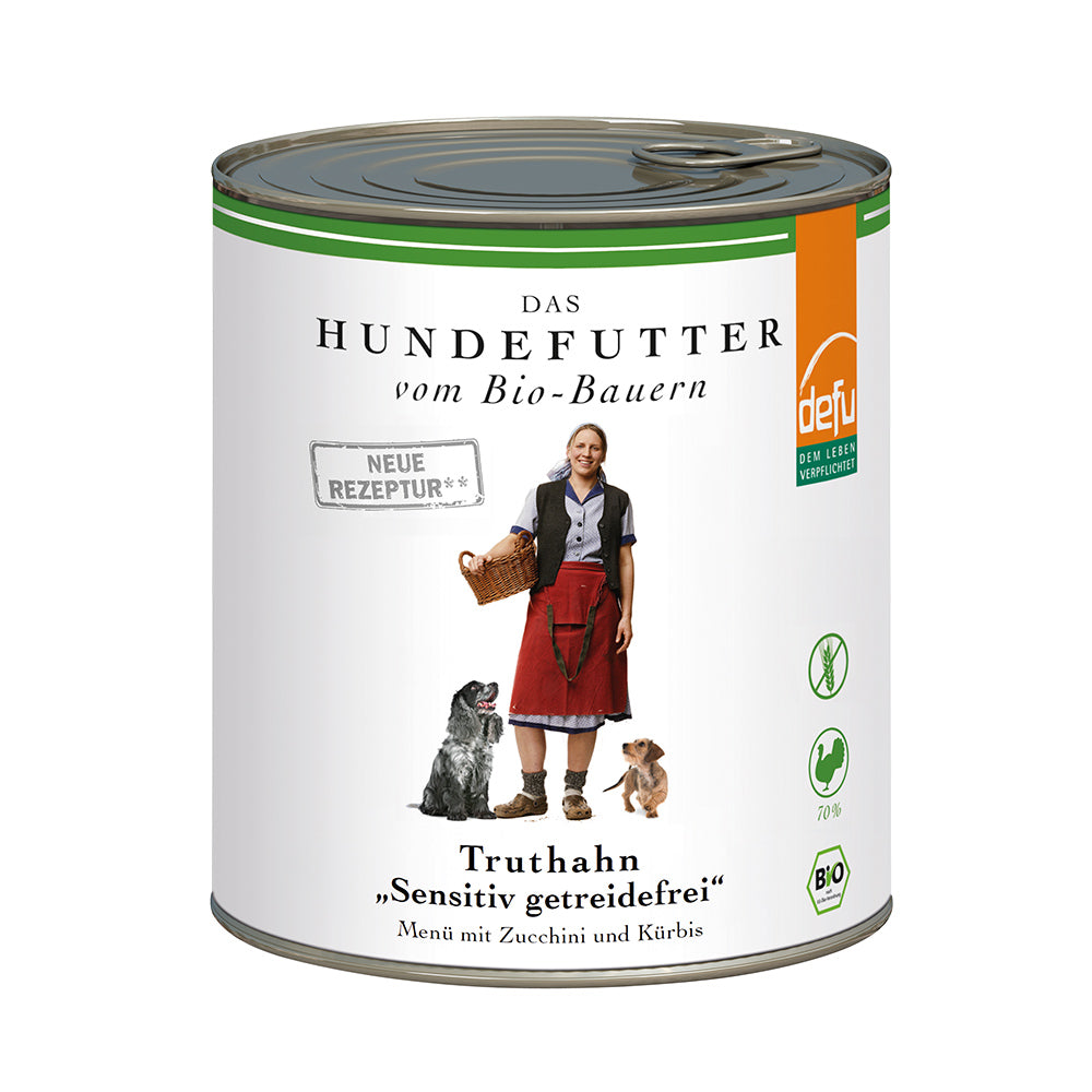 Defu Hund Truthahn "Sensitiv getreidefrei" – Nassfutter, Bild 2