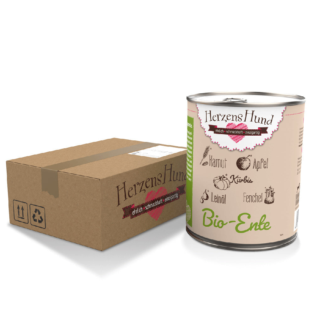 HerzensHund Bio-Ente mit Bio Gemüse für Hunde – Nassfutter, Bild 3