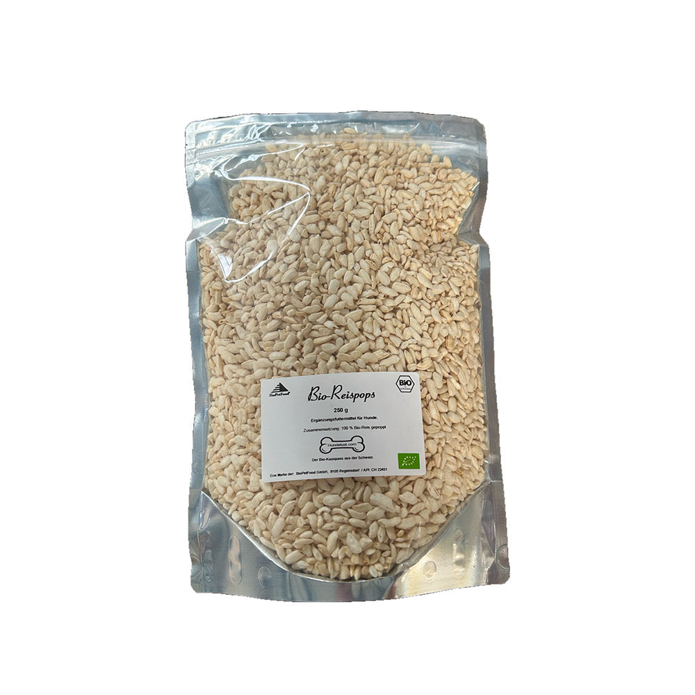 Hundelust Bio-Reispops 250 g – Ergänzungsfutter
