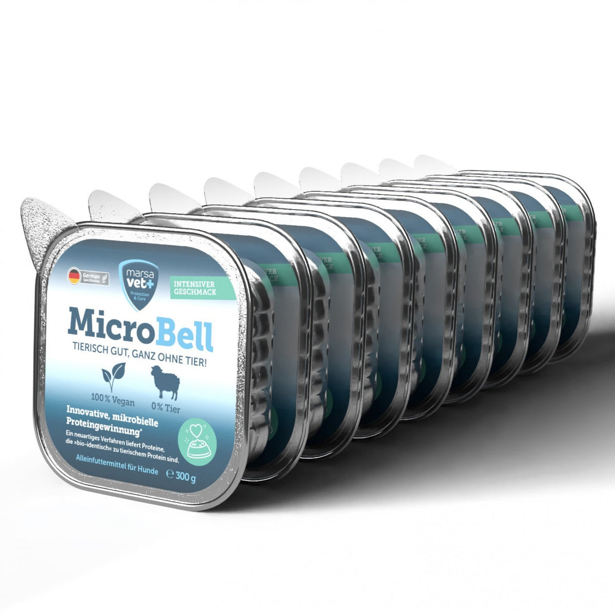 Marsavet MicroBell – Veganes Nassfutter für Hunde mit mikrobiellem Protein 9 x 300 g