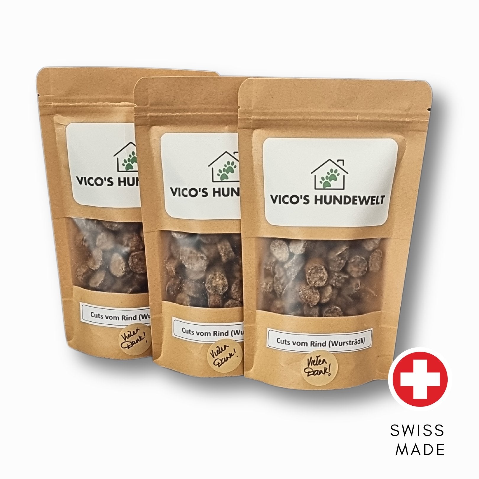 Vico's Wursträdli (Cuts vom Rind) von Vico's Hundewelt, Hundefutter