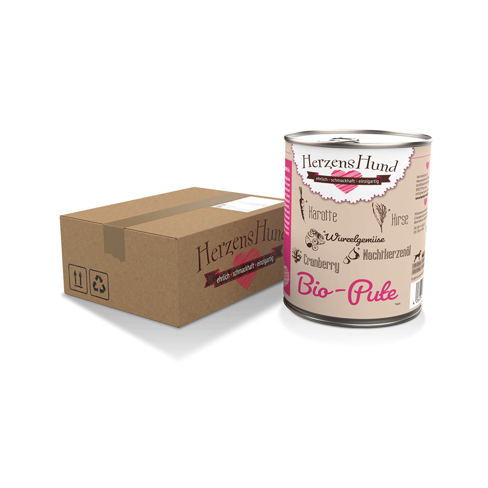 HerzensHund Bio-Pute mit Bio-Gemüse für Hunde – Nassfutter, Bild 2
