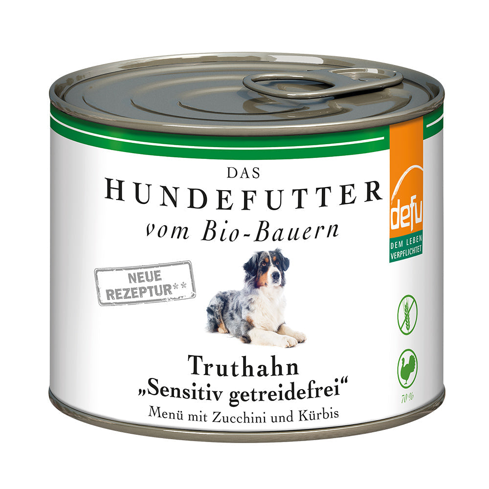 Defu Hund Truthahn "Sensitiv getreidefrei" – Nassfutter