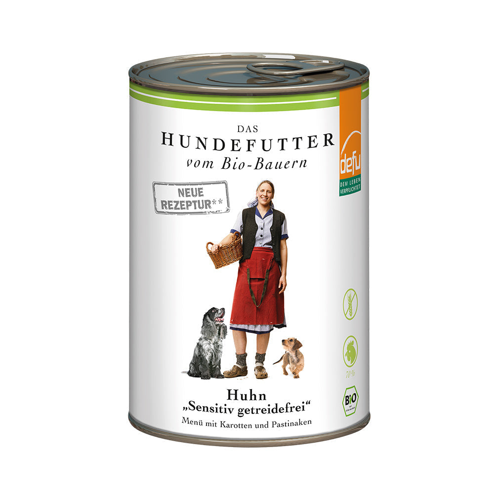 Defu Hund Huhn "Sensitiv getreidefrei" – Nassfutter, Bild 2