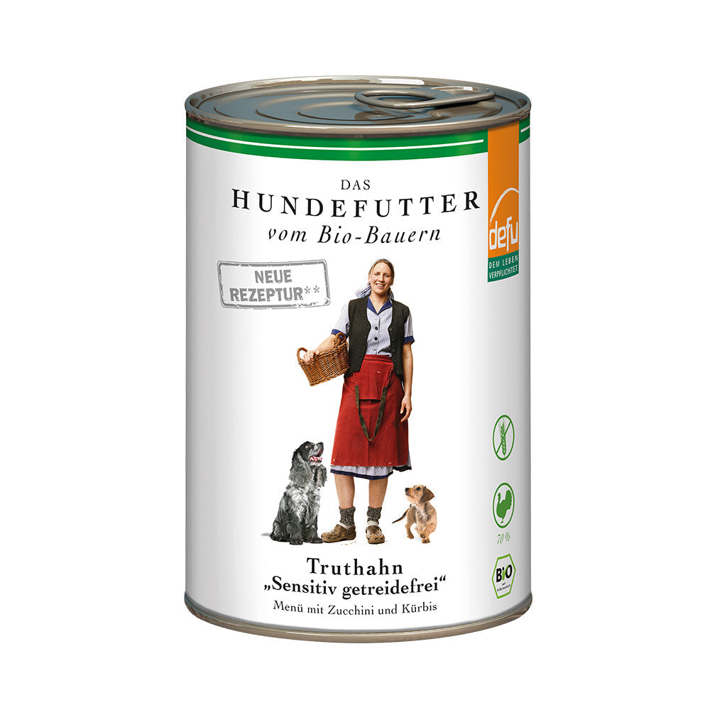 Defu Hund Truthahn "Sensitiv getreidefrei" – Nassfutter, Bild 3