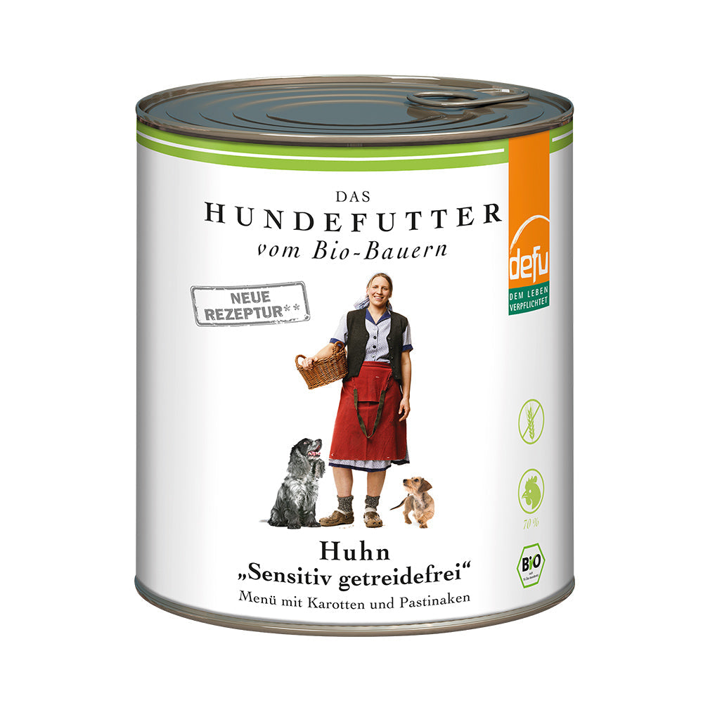 Defu Hund Huhn "Sensitiv getreidefrei" – Nassfutter, Bild 3