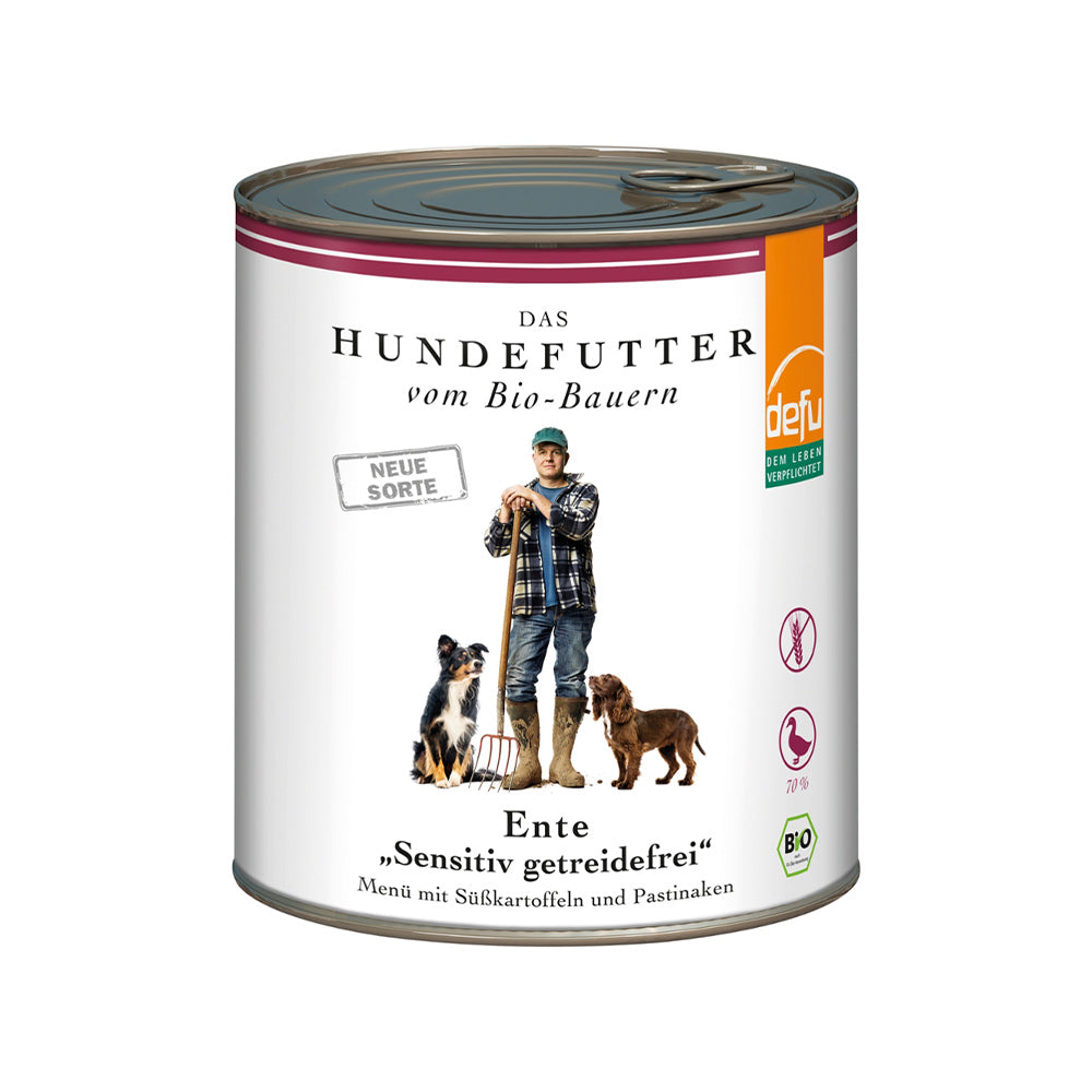 Defu Hund Ente "Sensitiv getreidefrei" – Nassfutter