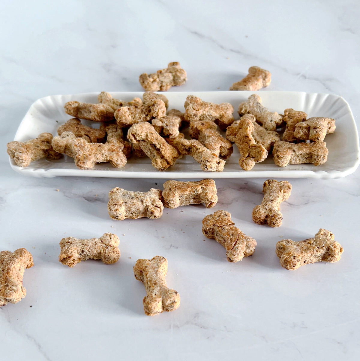 Chia-Leckerli für Hunde mit Erdnussbutter, handgemacht in Lugano