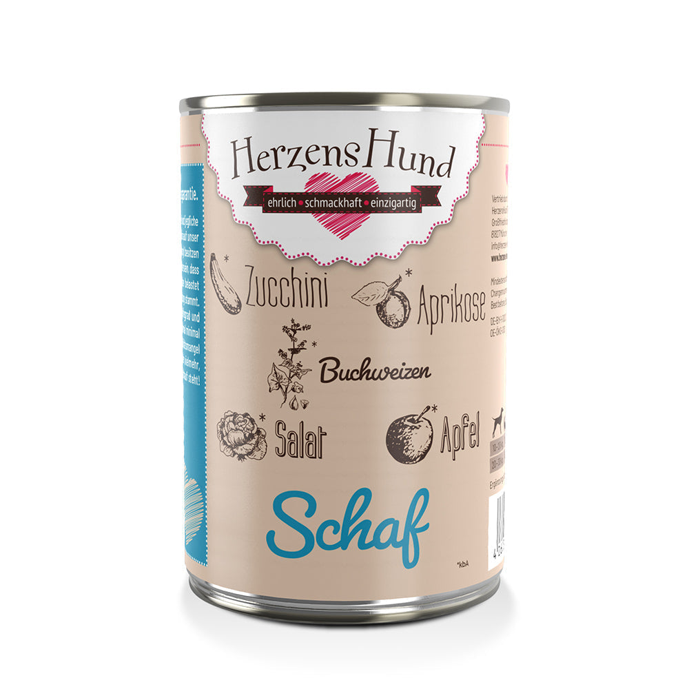 HerzensHund Schaf mit Buchweizen für Hunde – Nassfutter, Bild 3