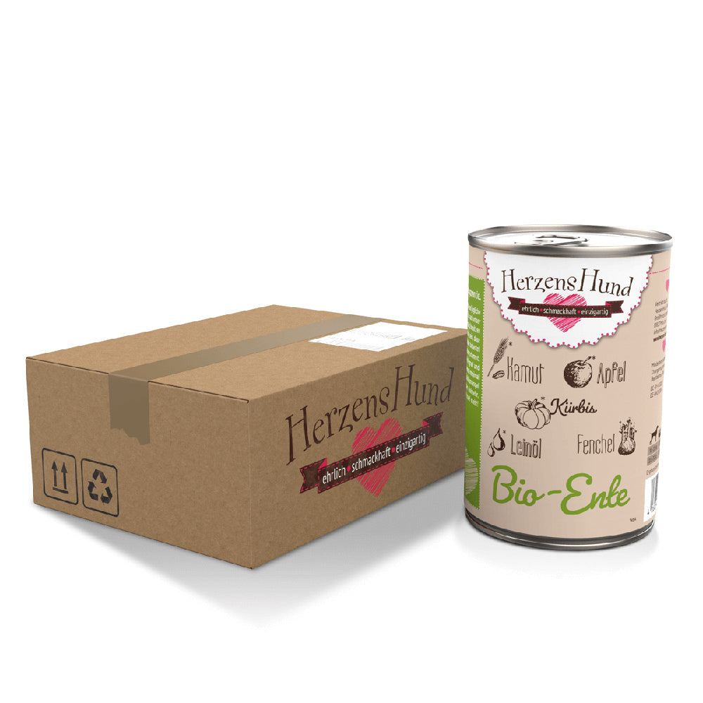 HerzensHund Bio-Ente mit Bio Gemüse für Hunde – Nassfutter, Bild 2