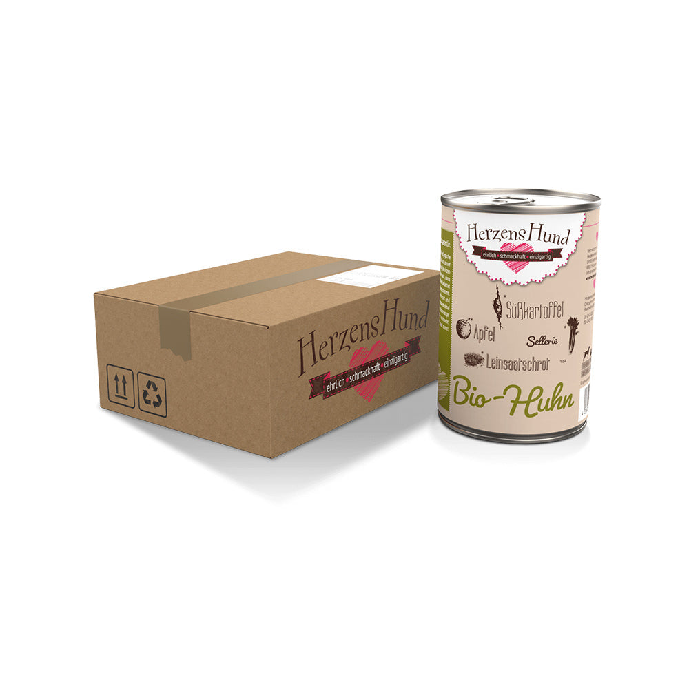 HerzensHund Bio-Huhn mit Bio-Gemüse für Hunde – Nassfutter, Bild 2