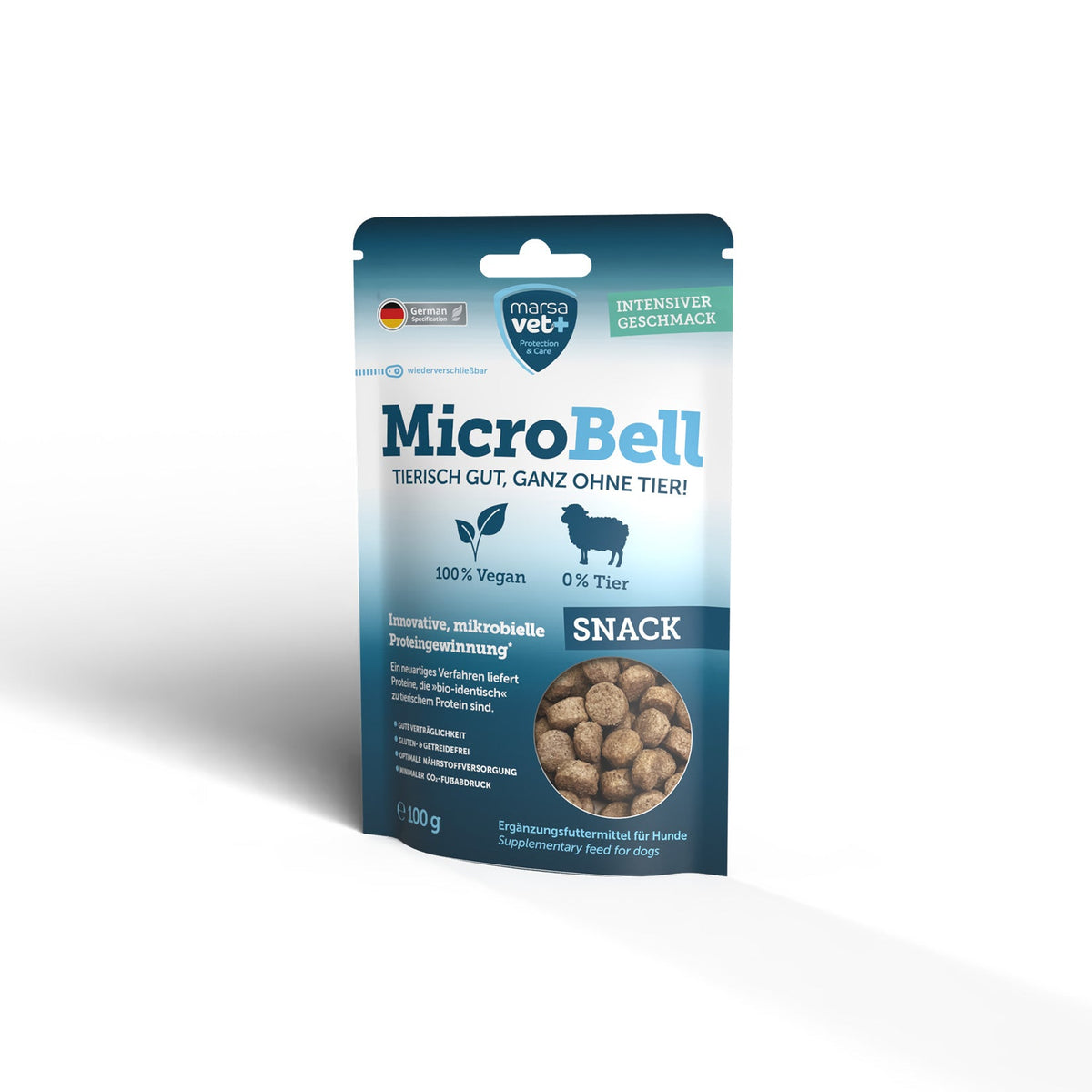Marsavet MicroBell Snack – Vegane Hundesnacks / Leckerlis mit mikrobiellem Protein – 100g, Bild 3