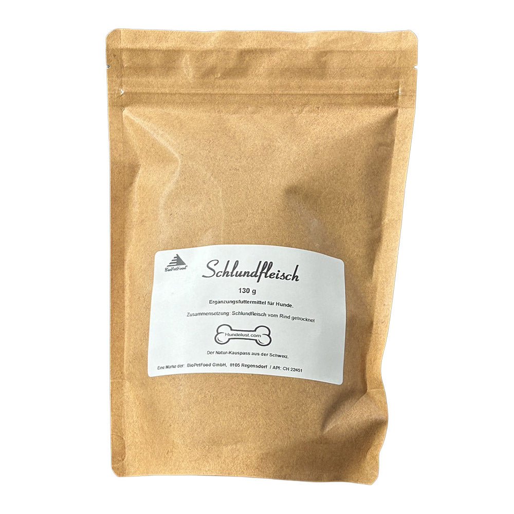 Hundelust Schlundfleisch vom Rind 130g – Snack