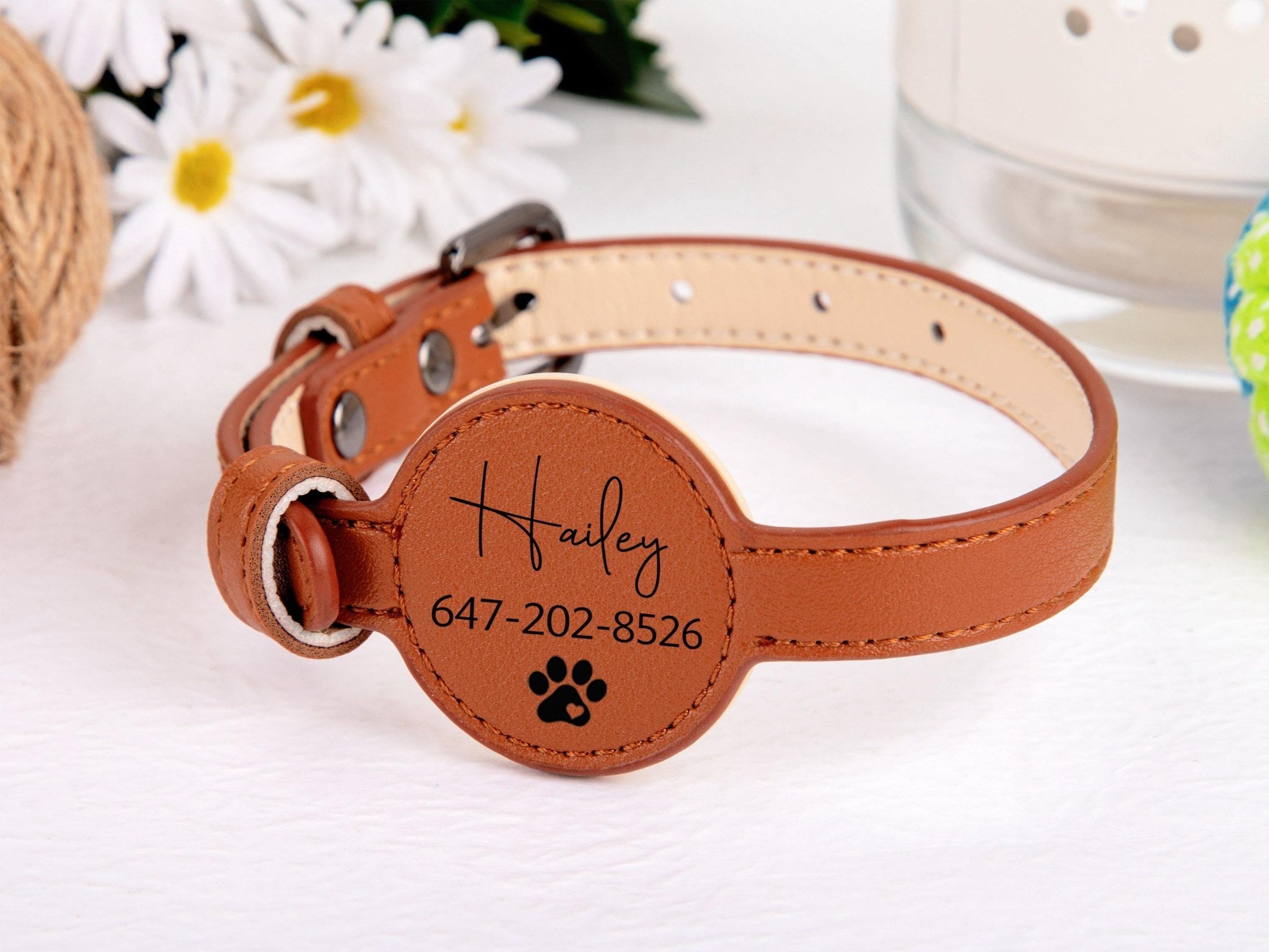 VicoTrack AirTag-Halsband mit Gravur (personalisierbar), Hundehalsband, Produktbild 6
