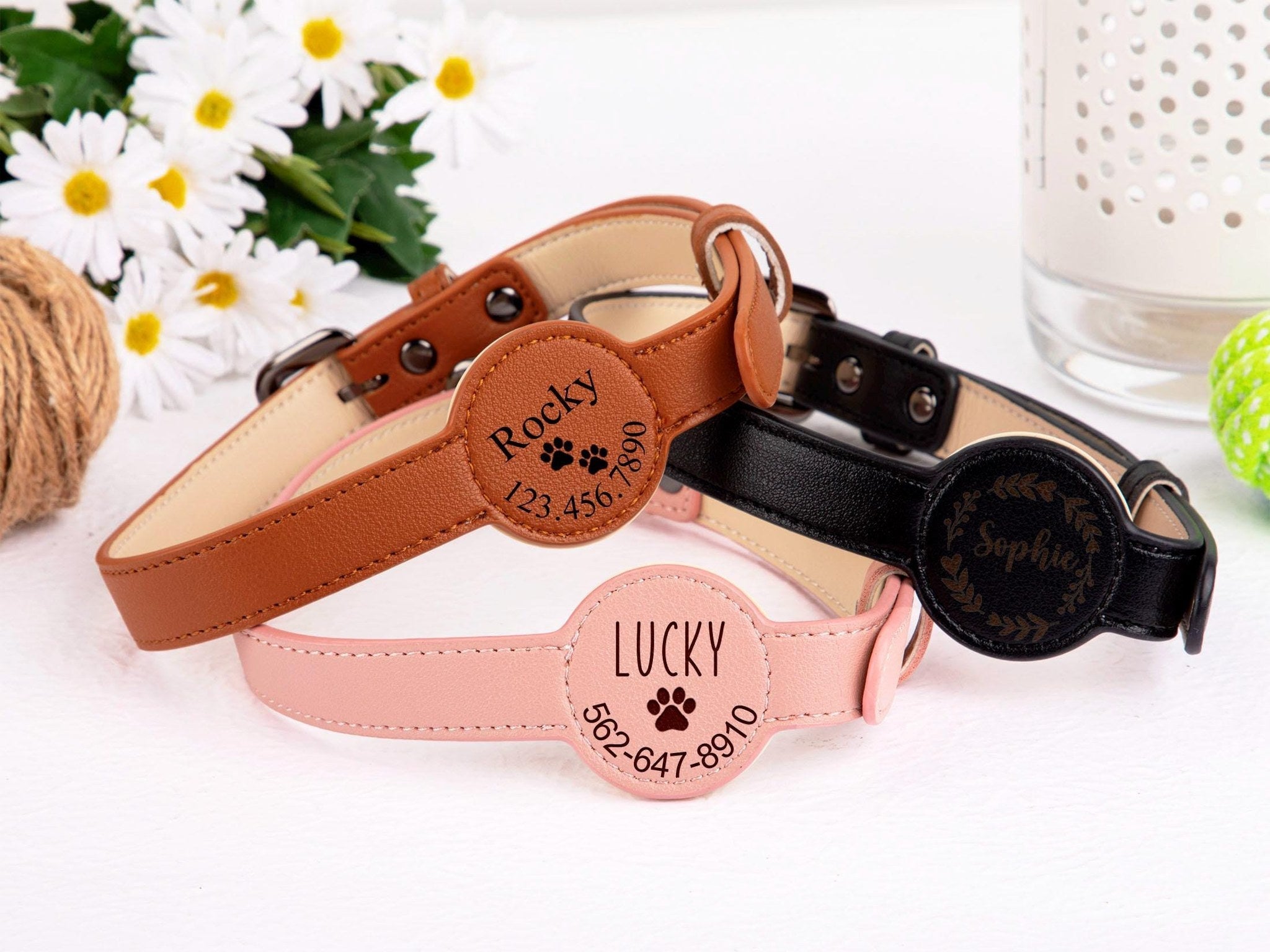 VicoTrack AirTag-Halsband mit Gravur (personalisierbar) - Vico's Hundewelt (8508310835166)