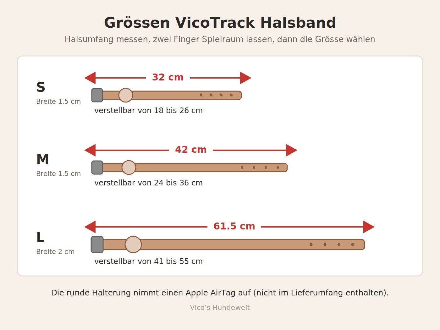 VicoTrack – Das intelligente Hundehalsband (personalisierbar) - Vico's Hundewelt (8508310835166)